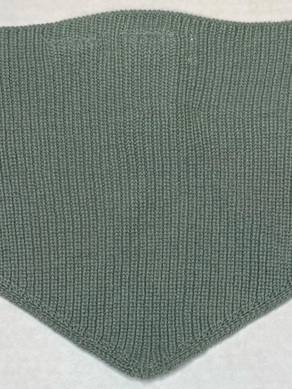 ZARA Knit Tie Neck Scarf Collar Sage Green 2–3 Years XS NWT